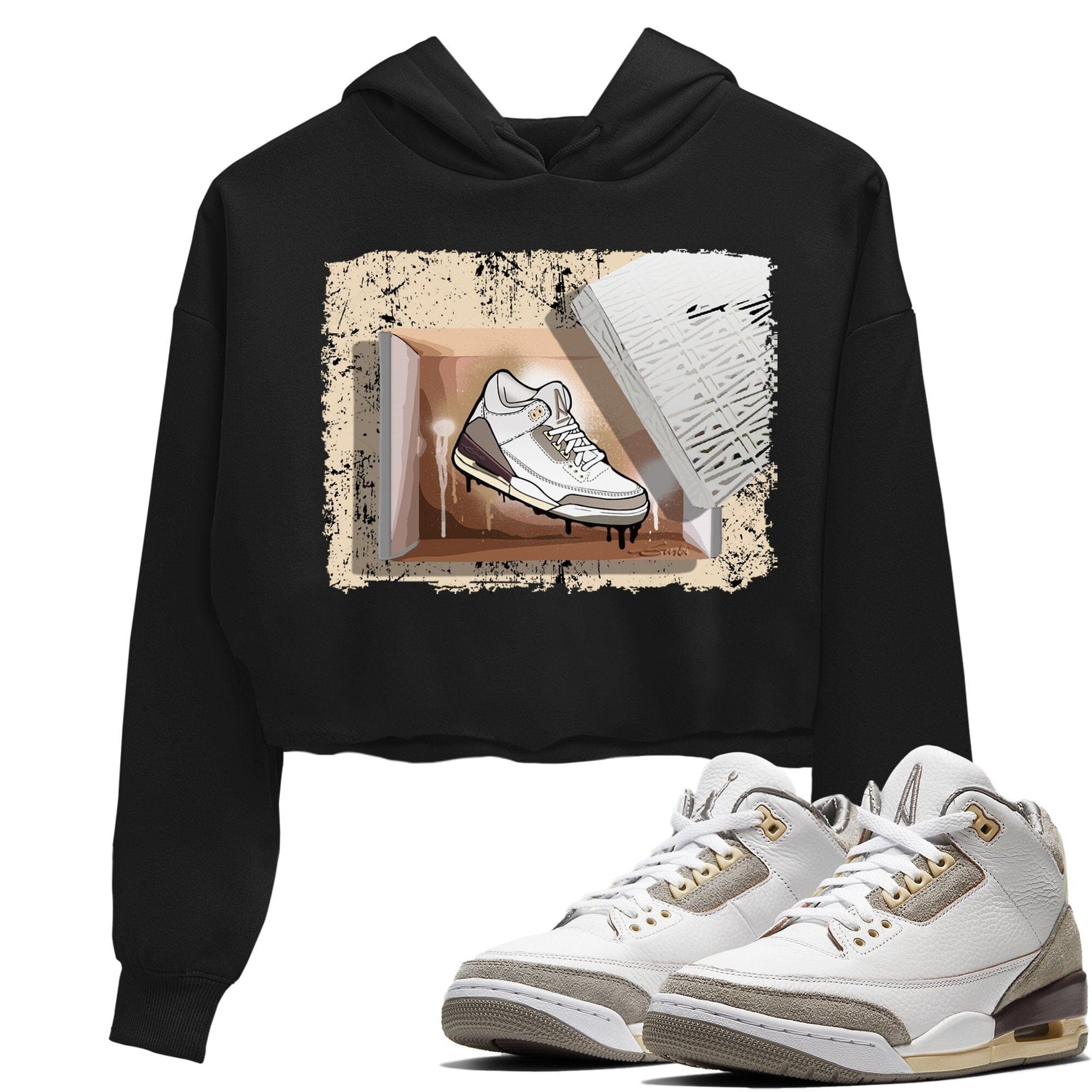 Jordan 3 A Ma Maniere Sneaker Match Tees New Kicks Sneaker Tees Jordan 3 A Ma Maniere Sneaker Release Tees Women's Shirts