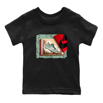 Dunk Low Mica Green Shirts New Kicks Sneaker Tees Dunk Mica Green Sneaker Release Tees Kids Shirts Black 2