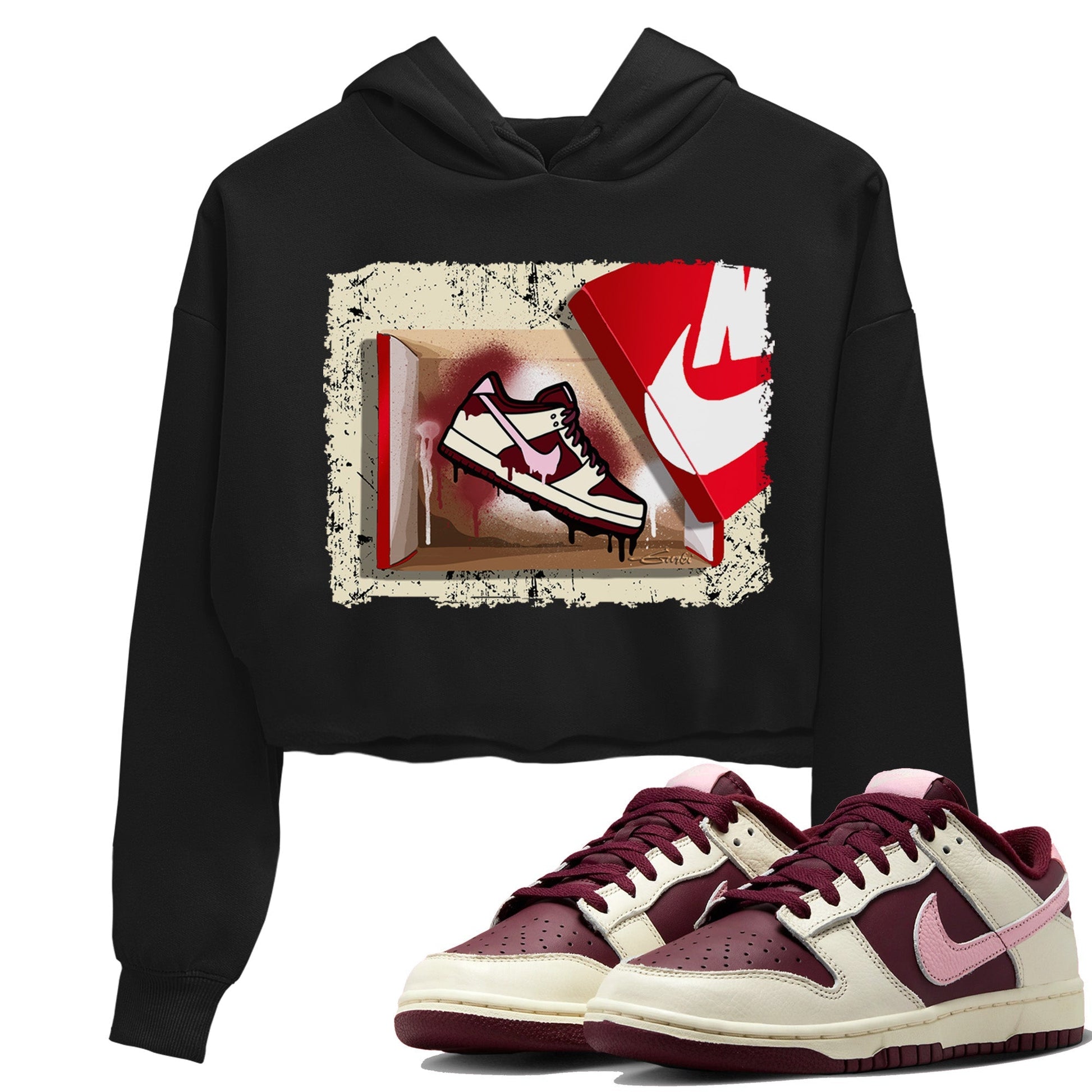 Dunk Valentines Day Sneaker Match Tees New Kicks Sneaker Tees Nike Dunk Valentine's Day Sneaker SNRT Sneaker Tees Women's Shirts