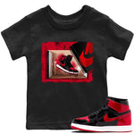 Jordan 1 Bred Patent Sneaker Match Tees New Kicks Sneaker Tees Jordan 1 Bred Patent Sneaker Release Tees Kids Shirts