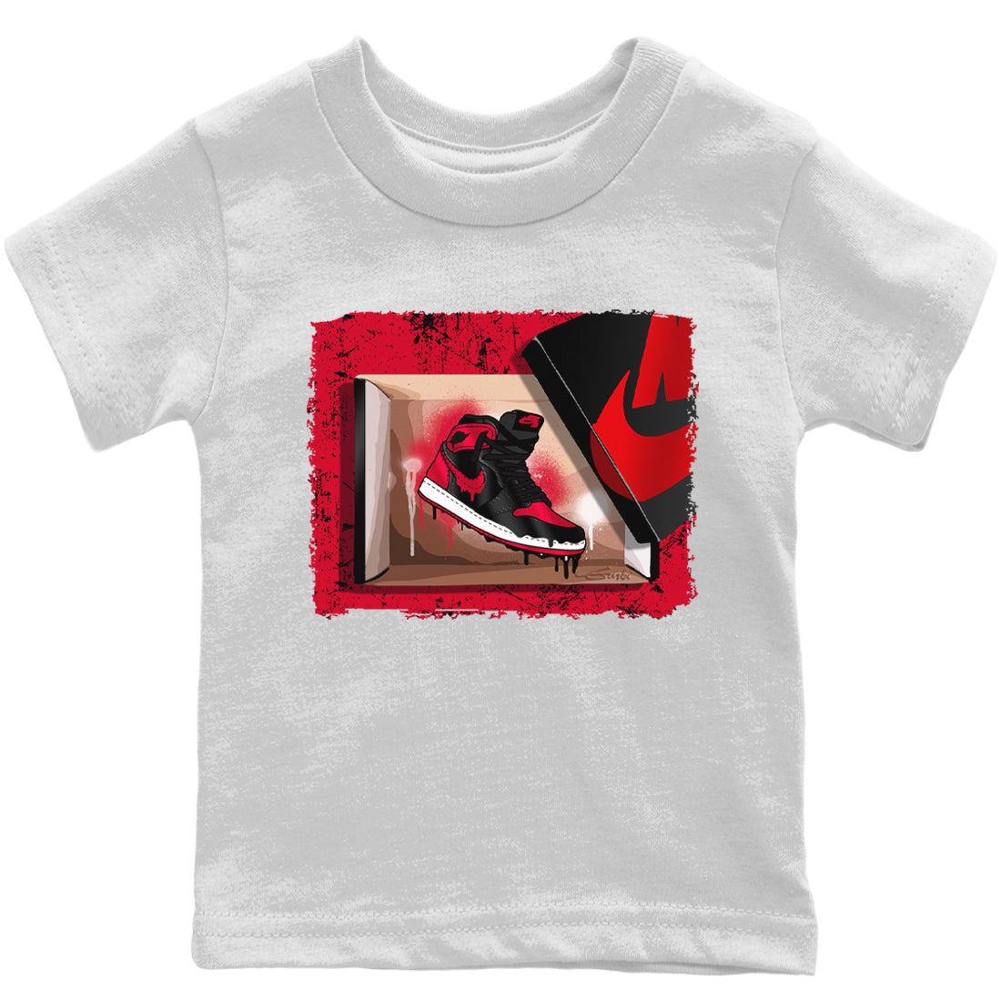 Jordan 1 Bred Patent Sneaker Match Tees New Kicks Sneaker Tees Jordan 1 Bred Patent Sneaker Release Tees Kids Shirts