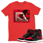 Jordan 1 Bred Patent Sneaker Match Tees New Kicks Sneaker Tees Jordan 1 Bred Patent Sneaker Release Tees Unisex Shirts