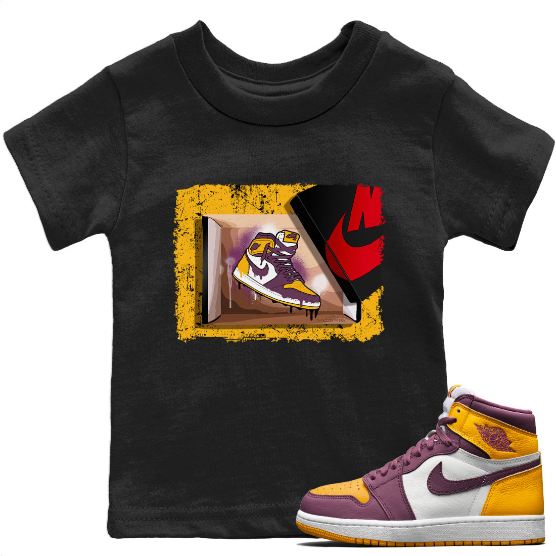 Jordan 1 Brotherhood Sneaker Match Tees New Kicks Sneaker Tees Jordan 1 Brotherhood Sneaker Release Tees Kids Shirts