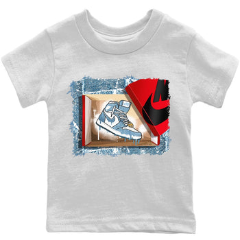 Jordan 1 Denim Sneaker Match Tees New Kicks Sneaker Tees Jordan 1 Denim Sneaker Release Tees Kids Shirts
