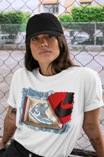 Jordan 1 Denim Sneaker Match Tees New Kicks Sneaker Tees Jordan 1 Denim Sneaker Release Tees Unisex Shirts