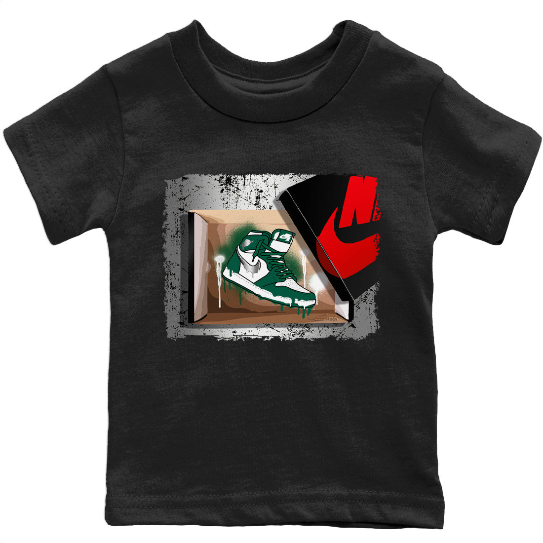 Jordan 1 Gorge Green Sneaker Match Tees New Kicks Sneaker Tees Jordan 1 Gorge Green Sneaker Release Tees Kids Shirts