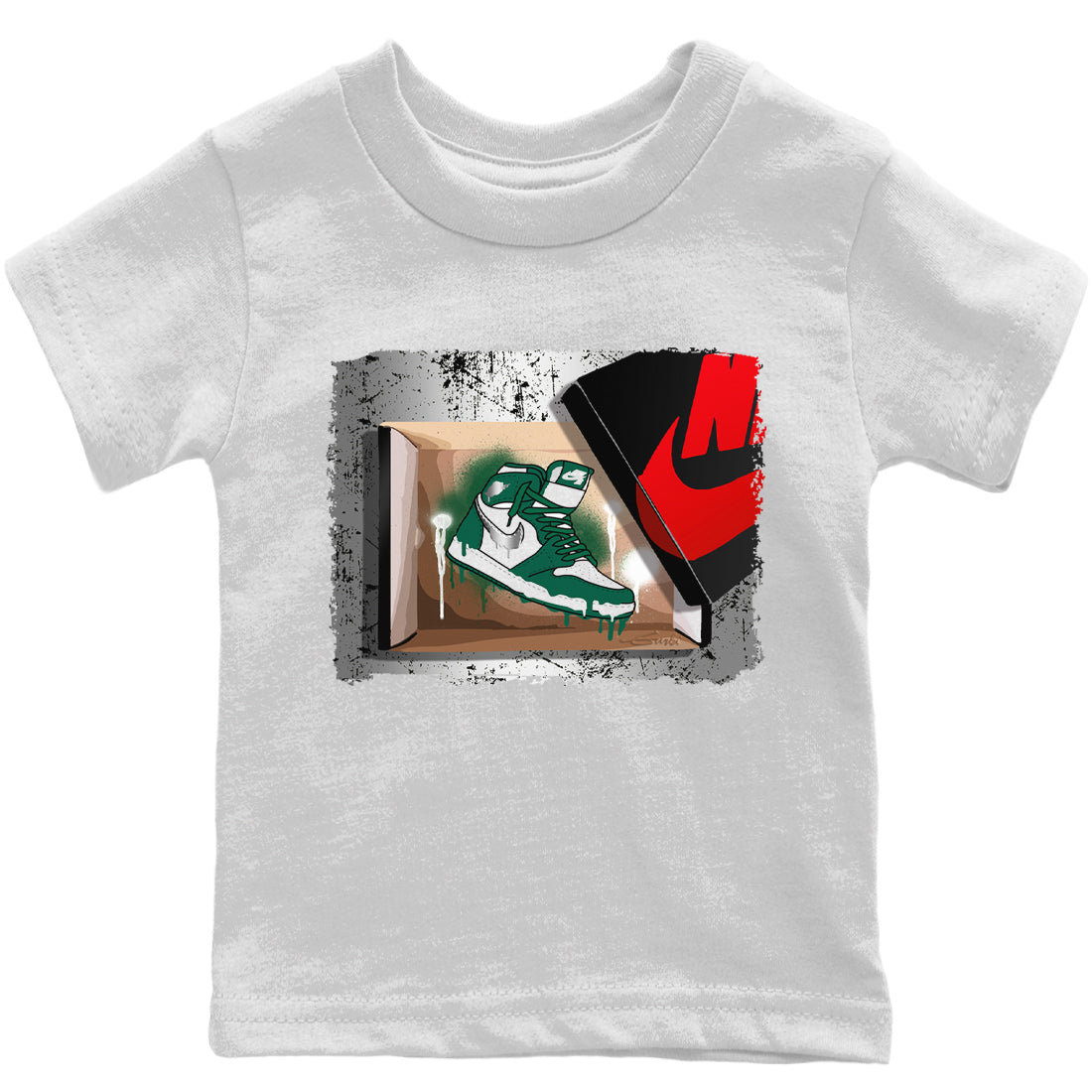 Jordan 1 Gorge Green Sneaker Match Tees New Kicks Sneaker Tees Jordan 1 Gorge Green Sneaker Release Tees Kids Shirts