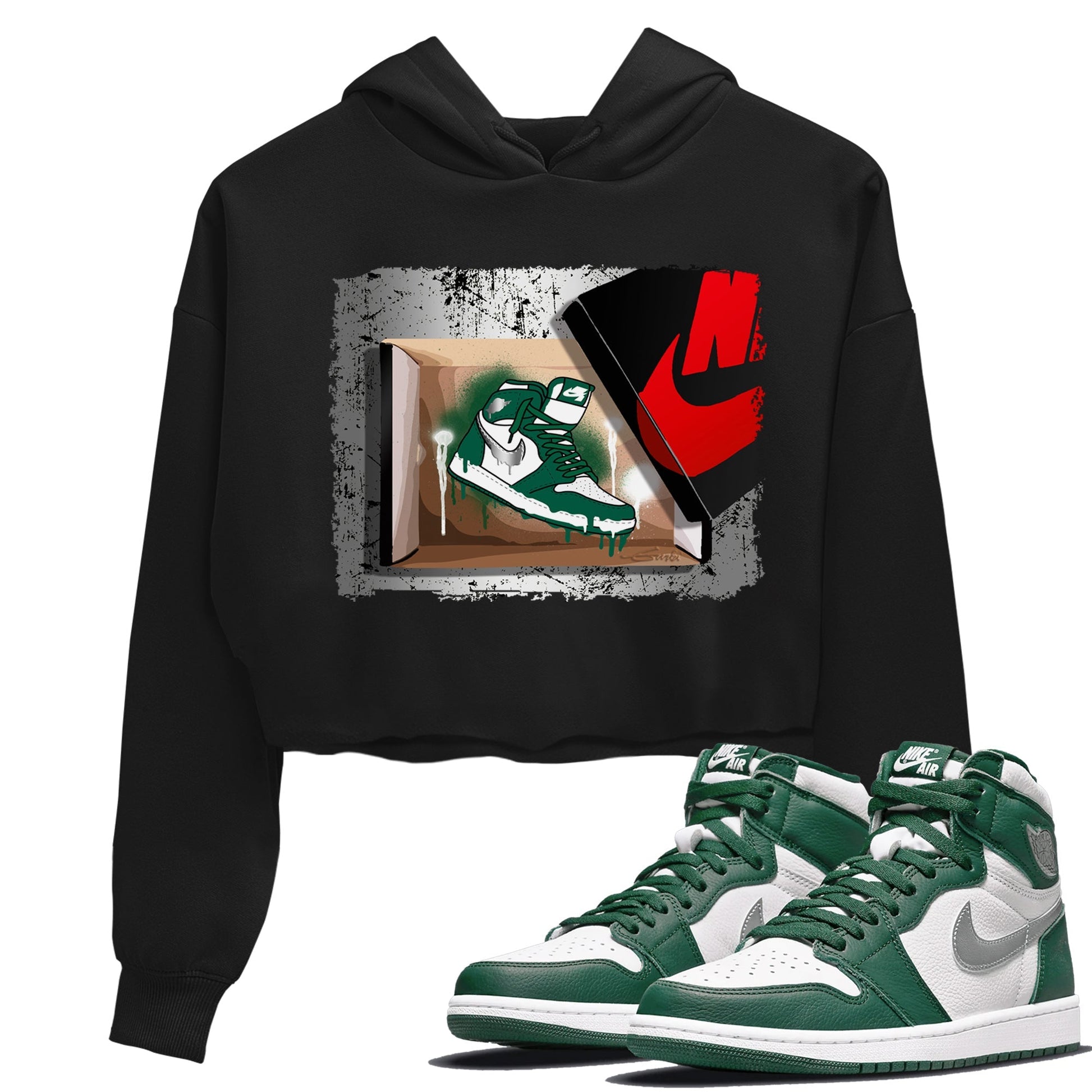 Jordan 1 Gorge Green Sneaker Match Tees New Kicks Sneaker Tees Jordan 1 Gorge Green Sneaker Release Tees Women's Shirts