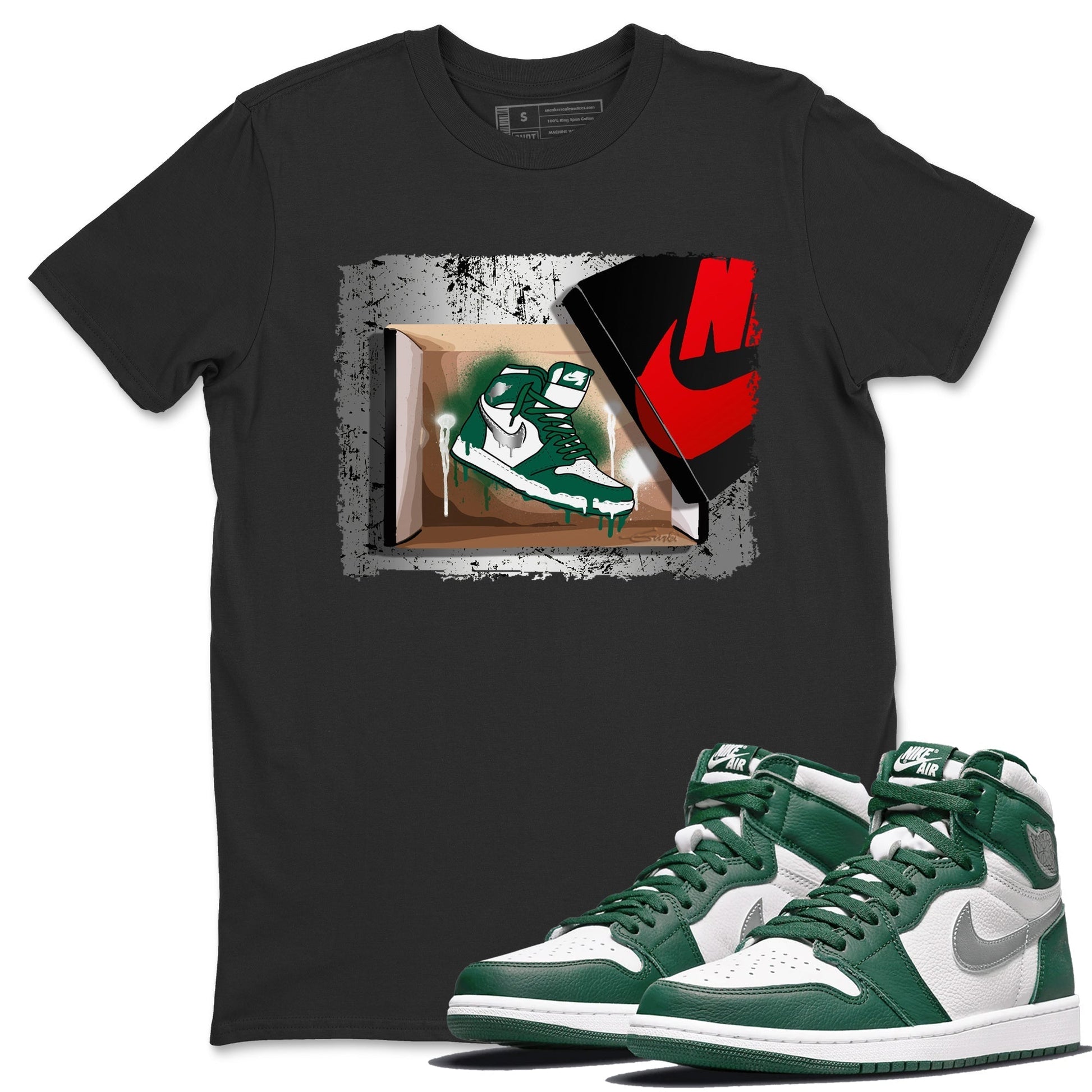 Jordan 1 Gorge Green Sneaker Match Tees New Kicks Sneaker Tees Jordan 1 Gorge Green Sneaker Release Tees Unisex Shirts
