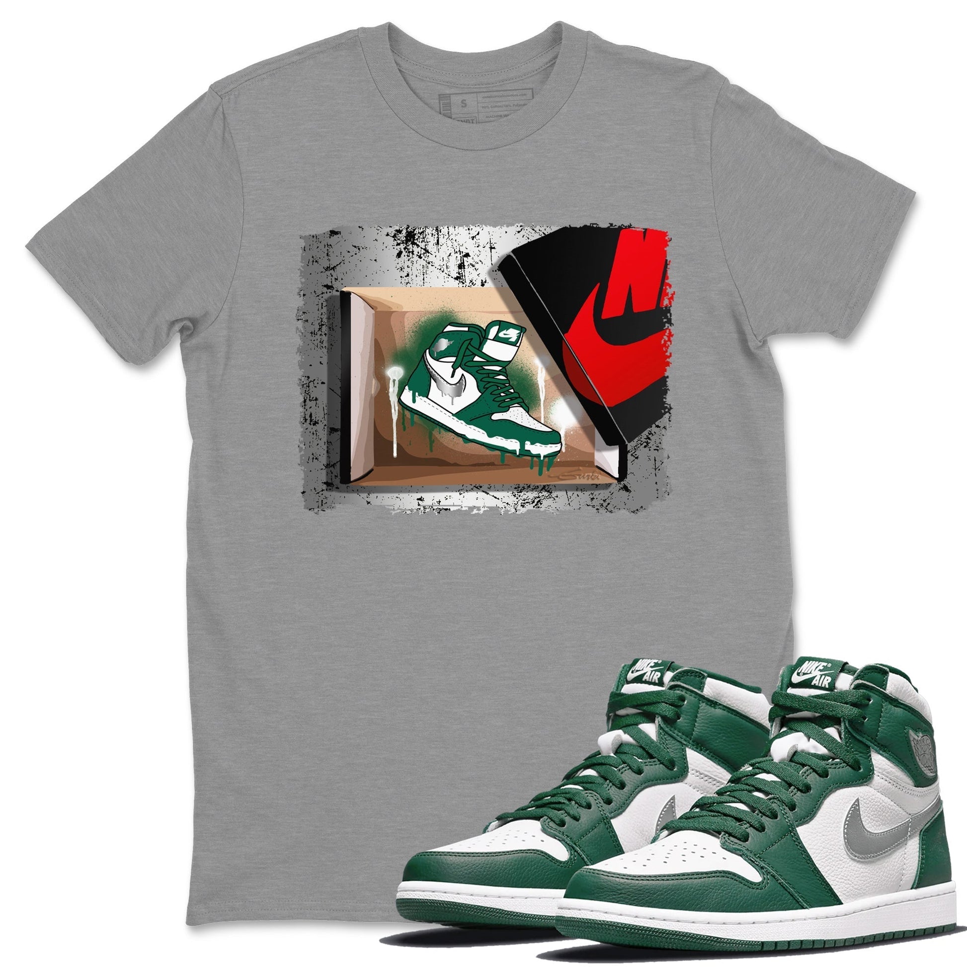 Jordan 1 Gorge Green Sneaker Match Tees New Kicks Sneaker Tees Jordan 1 Gorge Green Sneaker Release Tees Unisex Shirts