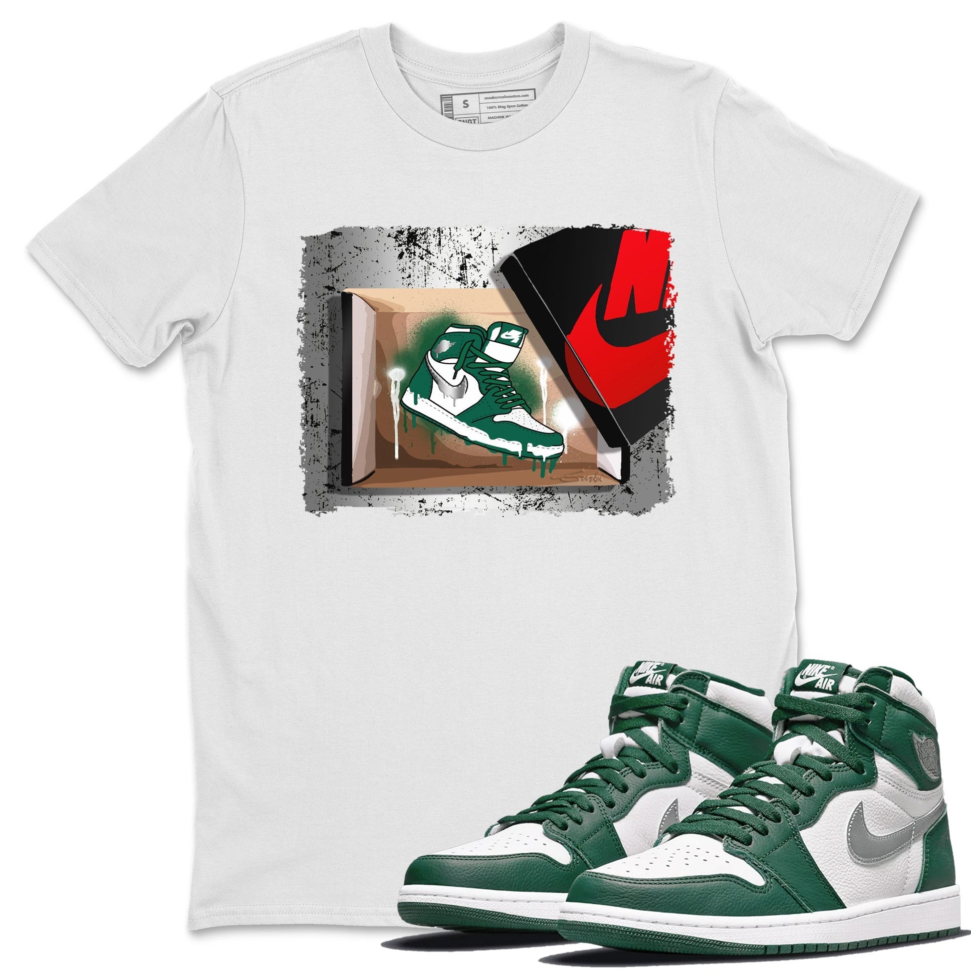 Jordan 1 Gorge Green Sneaker Match Tees New Kicks Sneaker Tees Jordan 1 Gorge Green Sneaker Release Tees Unisex Shirts