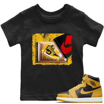Jordan 1 Pollen Sneaker Match Tees New Kicks Sneaker Tees Jordan 1 Pollen Sneaker Release Tees Kids Shirts