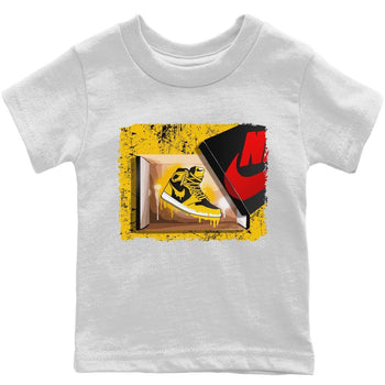 Jordan 1 Pollen Sneaker Match Tees New Kicks Sneaker Tees Jordan 1 Pollen Sneaker Release Tees Kids Shirts