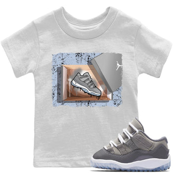 Jordan 11 Cool Grey Sneaker Match Tees New Kicks Sneaker Tees Jordan 11 Cool Grey Sneaker Release Tees Kids Shirts
