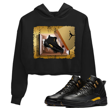 Jordan 12 Black Taxi Sneaker Match Tees New Kicks Sneaker Tees Jordan 12 Black Taxi Sneaker Release Tees Women's Shirts