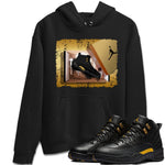 Jordan 12 Black Taxi Sneaker Match Tees New Kicks Sneaker Tees Jordan 12 Black Taxi Sneaker Release Tees Unisex Shirts