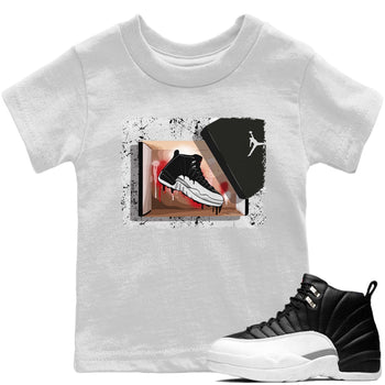 Jordan 12 Playoffs Sneaker Match Tees New Kicks Sneaker Tees Jordan 12 Playoffs Sneaker Release Tees Kids Shirts