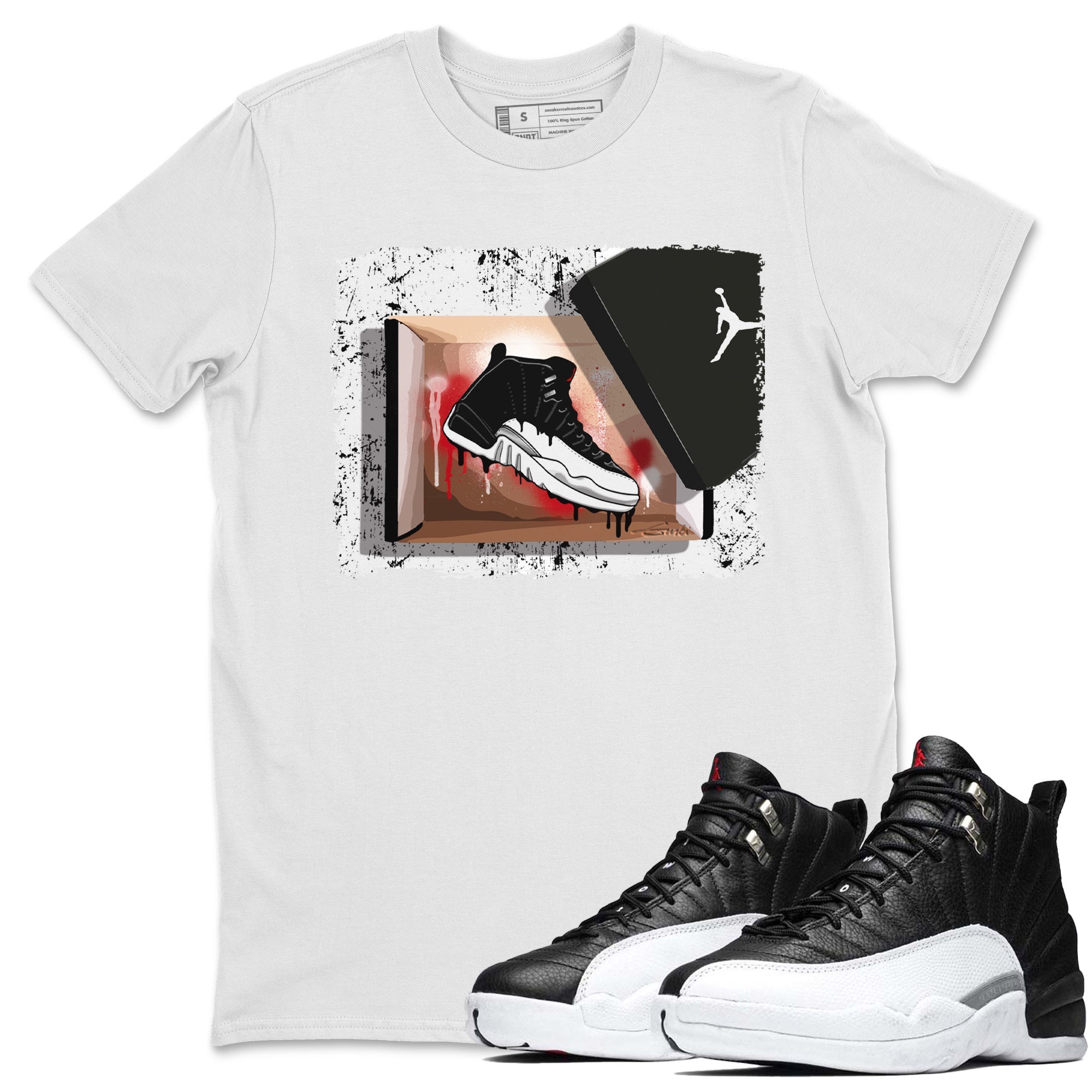 Jordan 12 Playoffs Sneaker Match Tees New Kicks Sneaker Tees Jordan 12 Playoffs Sneaker Release Tees Unisex Shirts