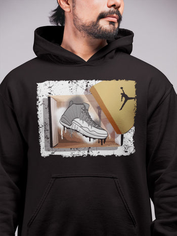 Jordan 12 Stealth Sneaker Match Tees New Kicks Sneaker Tees Jordan 12 Stealth Sneaker Release Tees Unisex Shirts