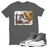 Jordan 12 Stealth Sneaker Match Tees New Kicks Sneaker Tees Jordan 12 Stealth Sneaker Release Tees Unisex Shirts