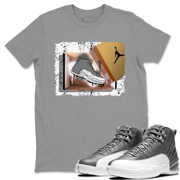 Jordan 12 Stealth Sneaker Match Tees New Kicks Sneaker Tees Jordan 12 Stealth Sneaker Release Tees Unisex Shirts