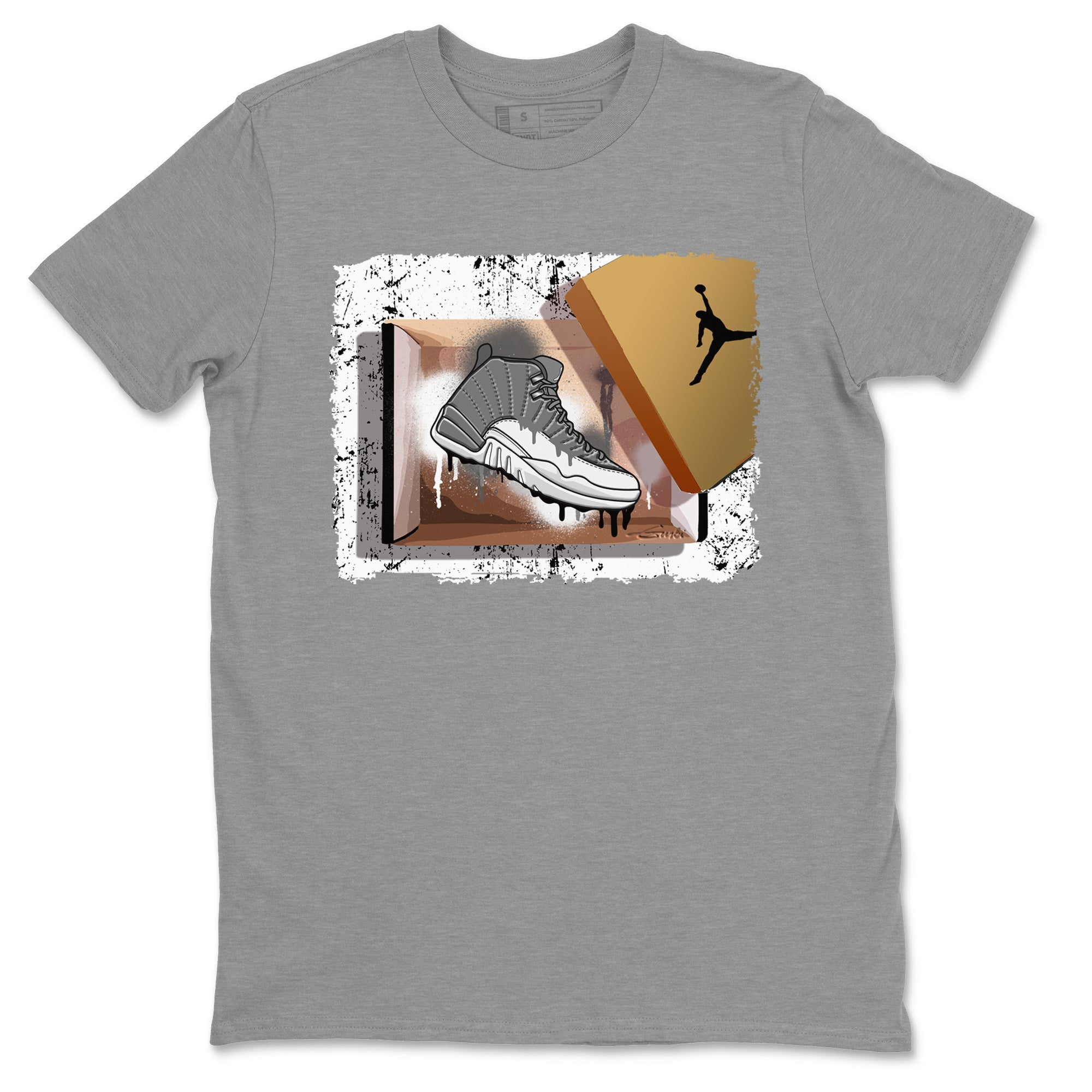 Jordan 12 Stealth Sneaker Match Tees New Kicks Sneaker Tees Jordan 12 Stealth Sneaker Release Tees Unisex Shirts