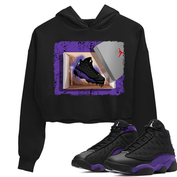 Jordan 13 Court Purple Sneaker Match Tees New Kicks Sneaker Tees Jordan 13 Court Purple Sneaker Release Tees Women's Shirts