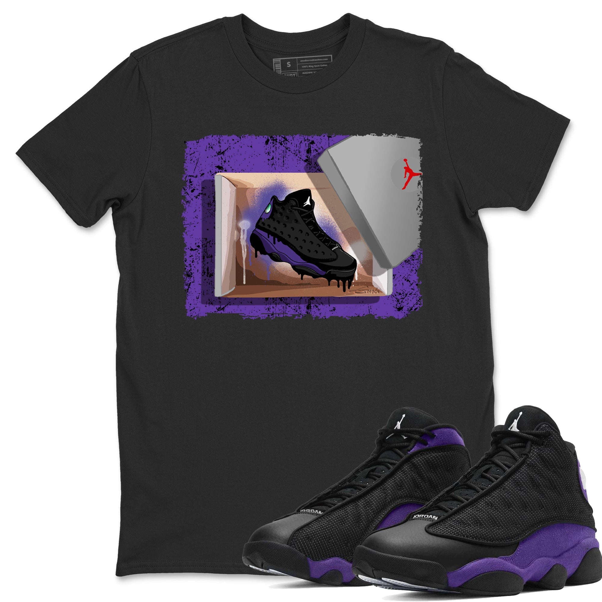 Jordan 13 Court Purple Sneaker Match Tees New Kicks Sneaker Tees Jordan 13 Court Purple Sneaker Release Tees Unisex Shirts