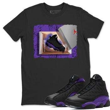 Jordan 13 Court Purple Sneaker Match Tees New Kicks Sneaker Tees Jordan 13 Court Purple Sneaker Release Tees Unisex Shirts