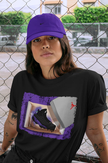 Jordan 13 Court Purple Sneaker Match Tees New Kicks Sneaker Tees Jordan 13 Court Purple Sneaker Release Tees Unisex Shirts