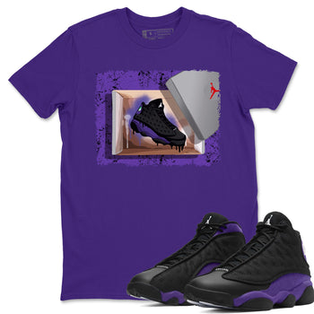 Jordan 13 Court Purple Sneaker Match Tees New Kicks Sneaker Tees Jordan 13 Court Purple Sneaker Release Tees Unisex Shirts