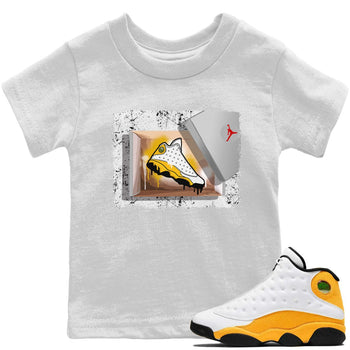 Jordan 13 Del Sol Sneaker Match Tees New Kicks Sneaker Tees Jordan 13 Del Sol Sneaker Release Tees Kids Shirts