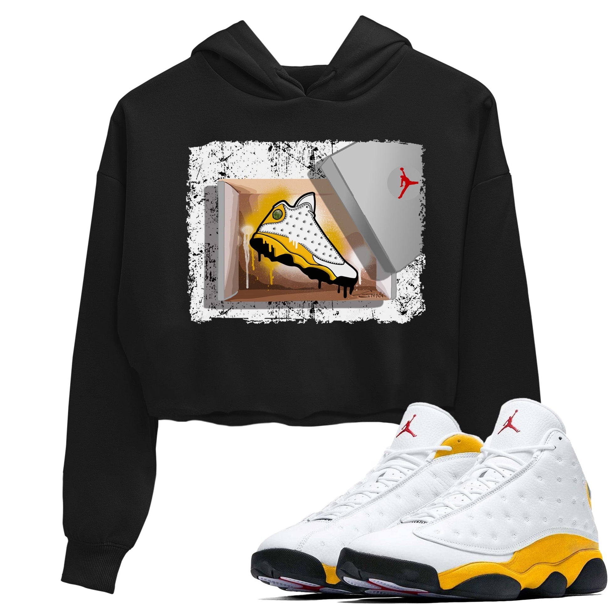 Jordan 13 Del Sol Sneaker Match Tees New Kicks Sneaker Tees Jordan 13 Del Sol Sneaker Release Tees Women's Shirts