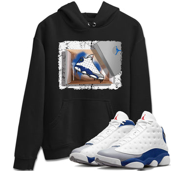 Jordan 13 French Blue Sneaker Match Tees New Kicks Sneaker Tees Jordan 13 French Blue Sneaker Release Tees Unisex Shirts