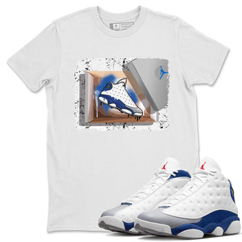 Jordan 13 French Blue Sneaker Match Tees New Kicks Sneaker Tees Jordan 13 French Blue Sneaker Release Tees Unisex Shirts