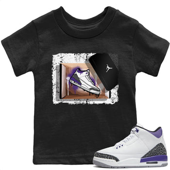 Jordan 3 Dark Iris Sneaker Match Tees New Kicks Sneaker Tees Jordan 3 Dark Iris Sneaker Release Tees Kids Shirts