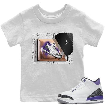 Jordan 3 Dark Iris Sneaker Match Tees New Kicks Sneaker Tees Jordan 3 Dark Iris Sneaker Release Tees Kids Shirts