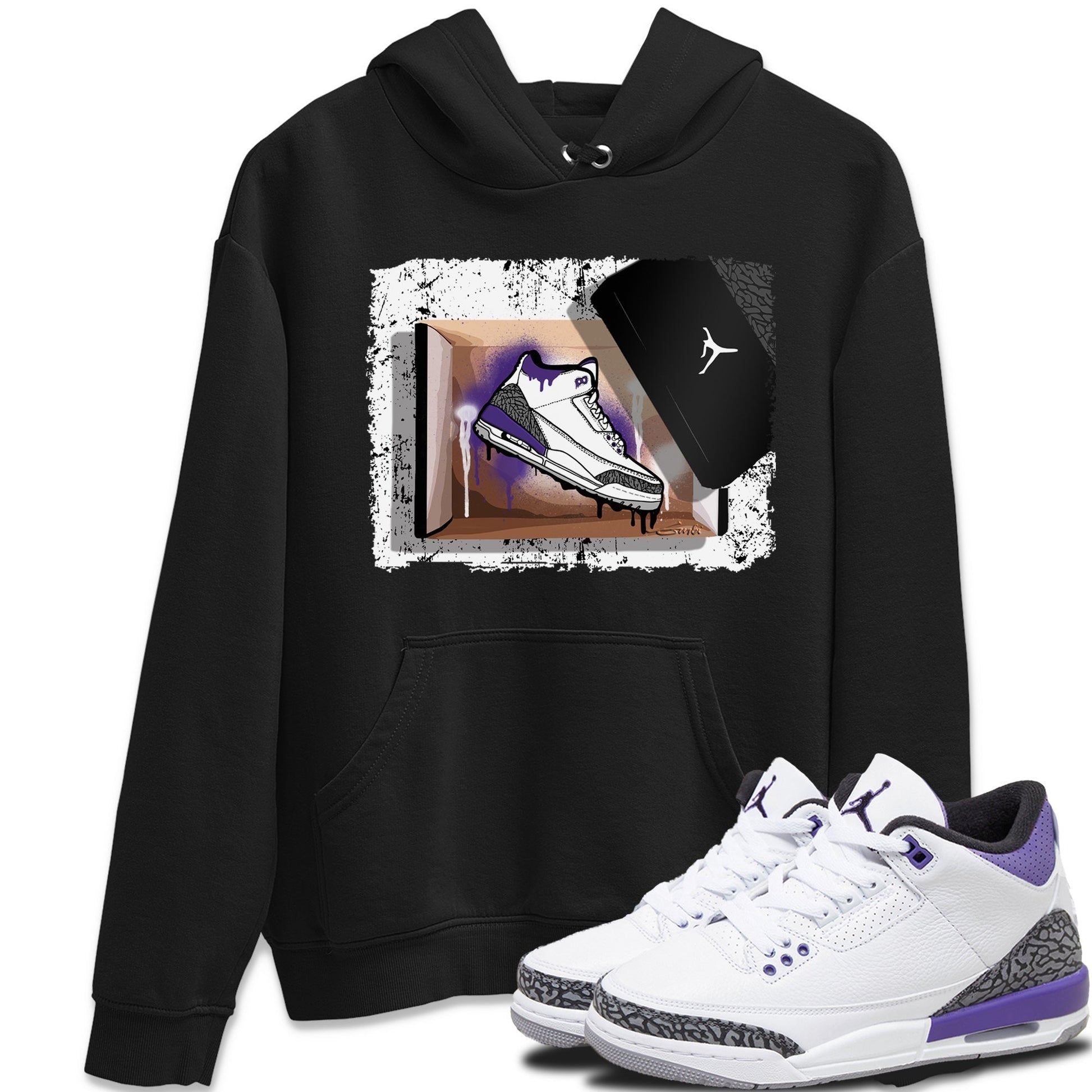 Jordan 3 Dark Iris Sneaker Match Tees New Kicks Sneaker Tees Jordan 3 Dark Iris Sneaker Release Tees Unisex Shirts