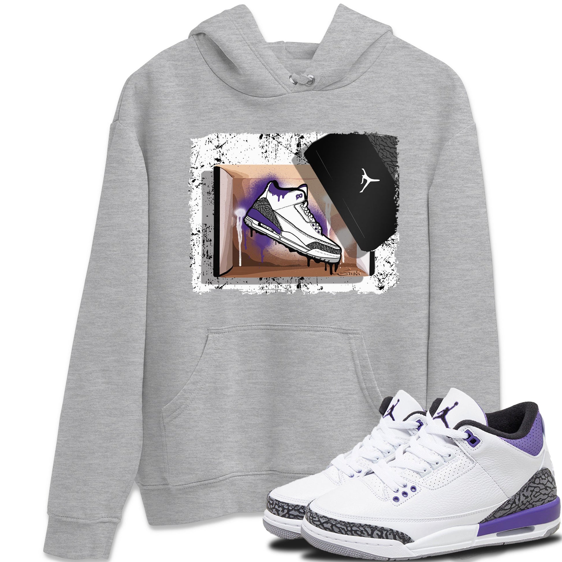 Jordan 3 Dark Iris Sneaker Match Tees New Kicks Sneaker Tees Jordan 3 Dark Iris Sneaker Release Tees Unisex Shirts