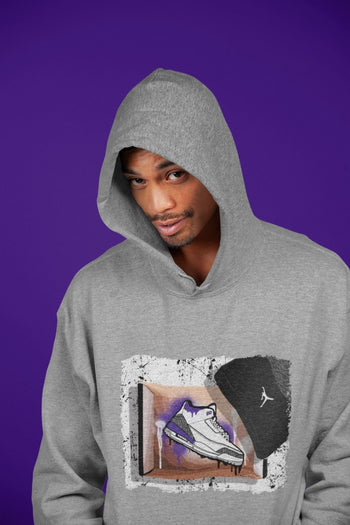 Jordan 3 Dark Iris Sneaker Match Tees New Kicks Sneaker Tees Jordan 3 Dark Iris Sneaker Release Tees Unisex Shirts