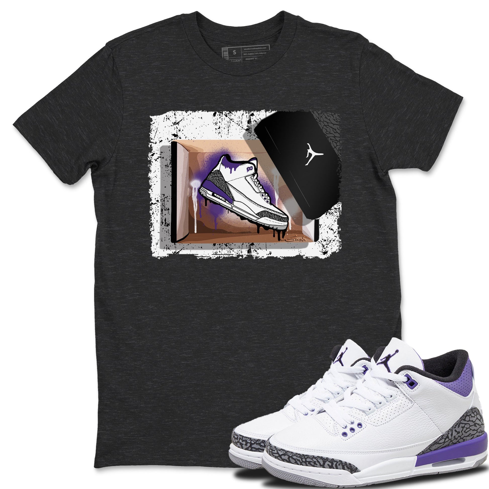 Jordan 3 Dark Iris Sneaker Match Tees New Kicks Sneaker Tees Jordan 3 Dark Iris Sneaker Release Tees Unisex Shirts