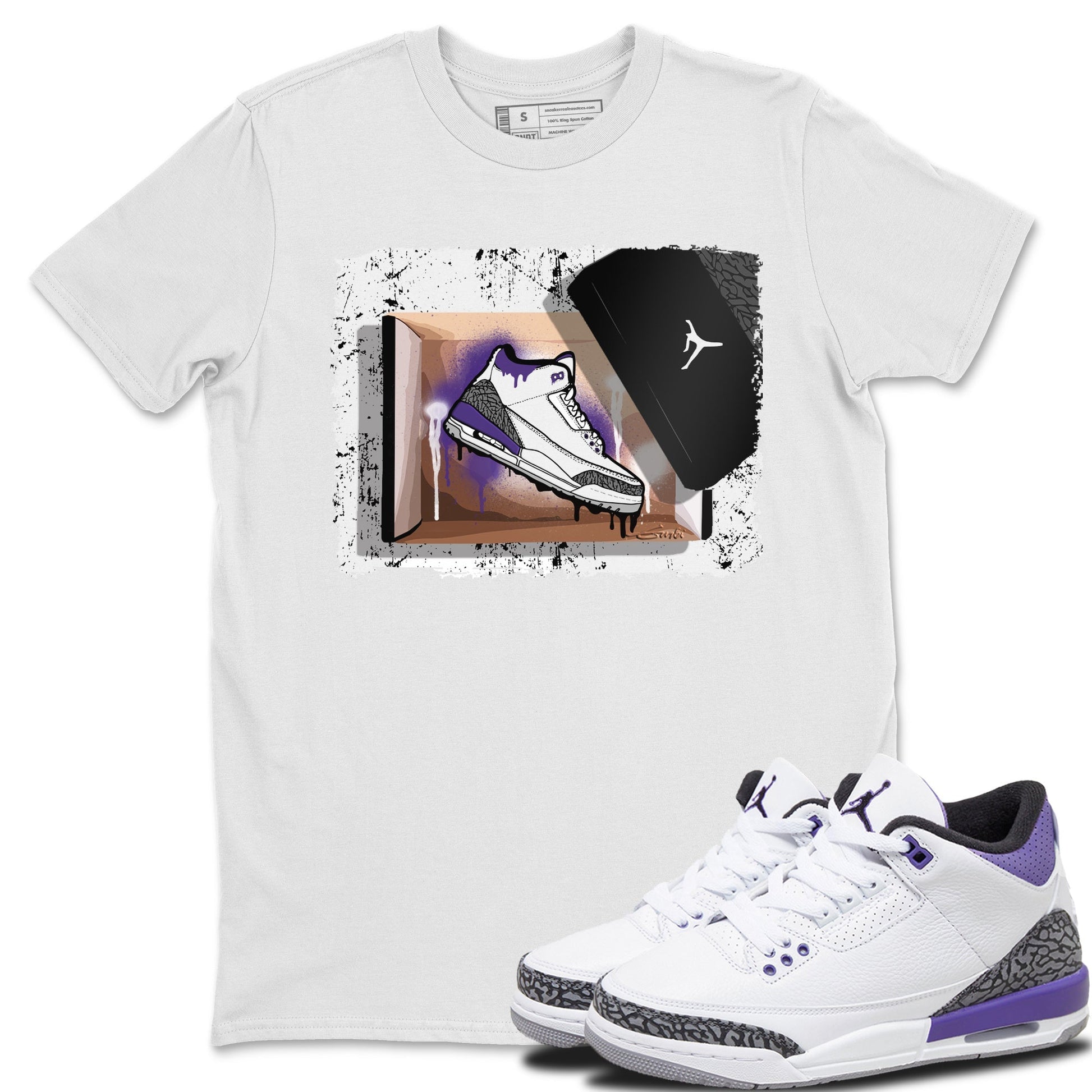 Jordan 3 Dark Iris Sneaker Match Tees New Kicks Sneaker Tees Jordan 3 Dark Iris Sneaker Release Tees Unisex Shirts
