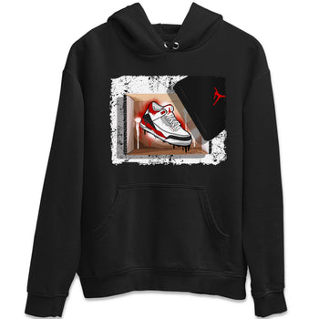 Jordan 3 Fire Red Sneaker Match Tees New Kicks Sneaker Tees Jordan 3 Fire Red Sneaker Release Tees Unisex Shirts