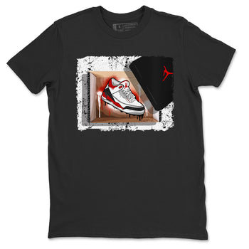 Jordan 3 Fire Red Sneaker Match Tees New Kicks Sneaker Tees Jordan 3 Fire Red Sneaker Release Tees Unisex Shirts