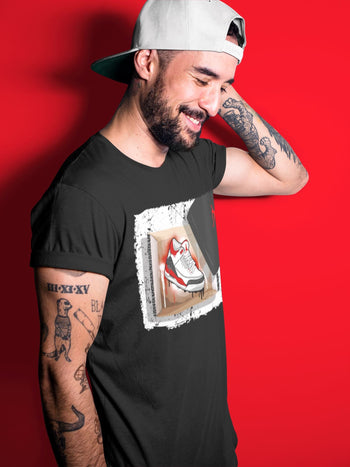 Jordan 3 Fire Red Sneaker Match Tees New Kicks Sneaker Tees Jordan 3 Fire Red Sneaker Release Tees Unisex Shirts
