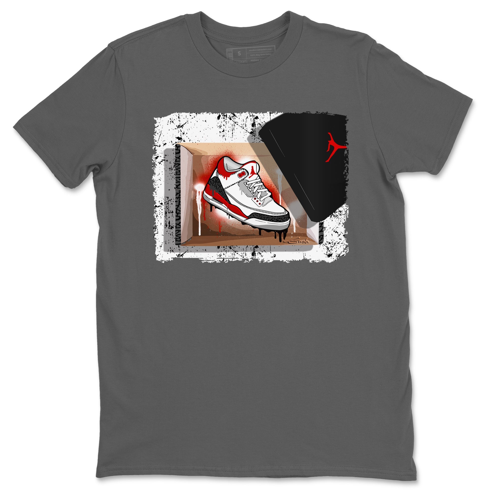 Jordan 3 Fire Red Sneaker Match Tees New Kicks Sneaker Tees Jordan 3 Fire Red Sneaker Release Tees Unisex Shirts