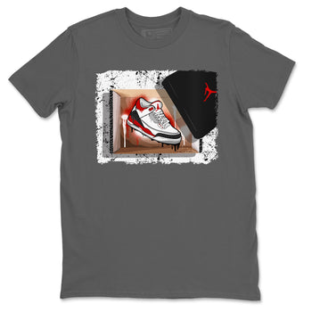 Jordan 3 Fire Red Sneaker Match Tees New Kicks Sneaker Tees Jordan 3 Fire Red Sneaker Release Tees Unisex Shirts