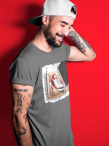 Jordan 3 Fire Red Sneaker Match Tees New Kicks Sneaker Tees Jordan 3 Fire Red Sneaker Release Tees Unisex Shirts