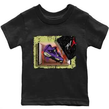 Jordan 4 Canyon Purple Sneaker Match Tees New Kicks Sneaker Tees Jordan 4 Canyon Purple Sneaker Release Tees Kids Shirts