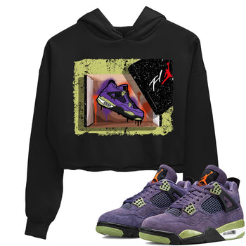 Jordan 4 Canyon Purple Sneaker Match Tees New Kicks Sneaker Tees Jordan 4 Canyon Purple Sneaker Release Tees Women's Shirts